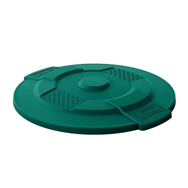 Suncast Commercial 20 Gal. Utility Trash Can Replacement Lid, Dark Green