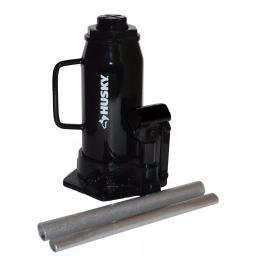 Husky 12-Ton Hydraulic Bottle Jack, 24,000 lb. Capacity, 9.5 in. to 18.4 in. Lift Range thumbnail 1