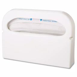 HOSPECO White Plastic Half-Fold Toilet Seat Cover Dispenser, 16 x 11.5 in. thumbnail 2