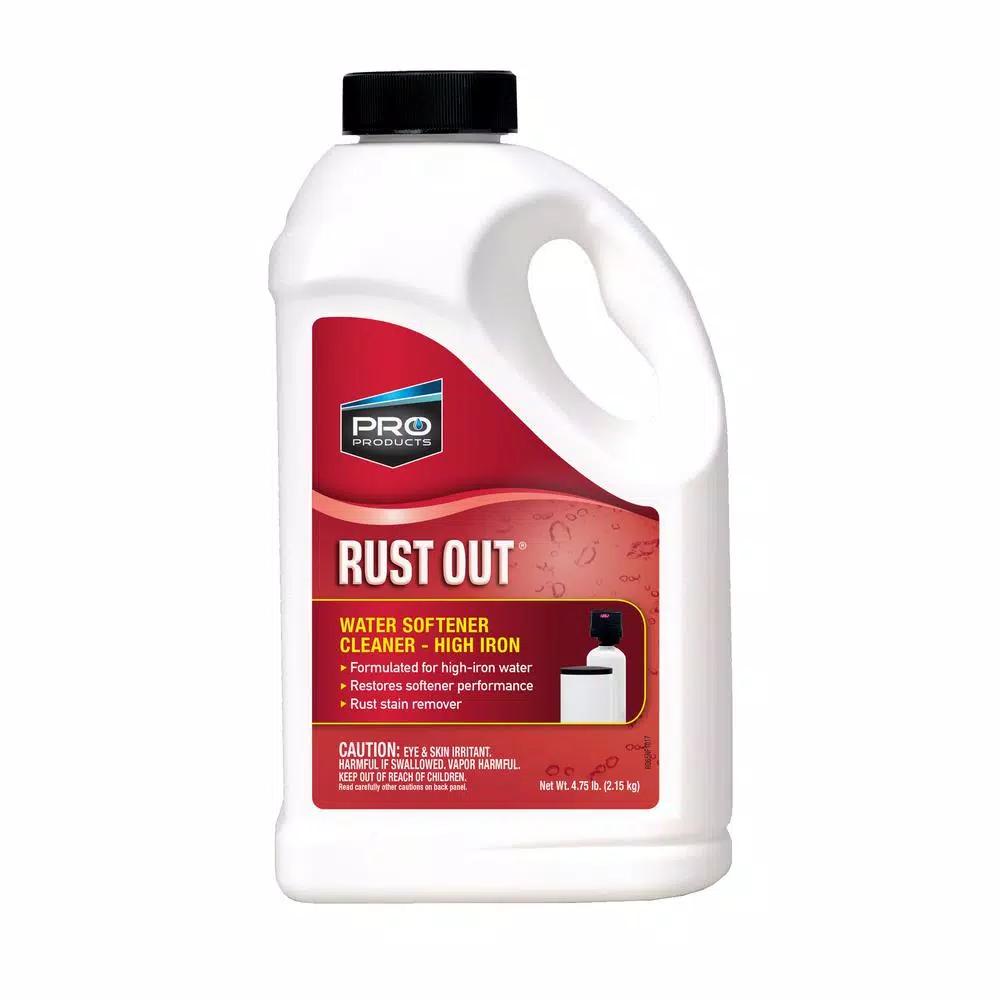 Pro Products Rust Out Rust Remover, 76 oz. Heavy Duty Iron and Rust Cleaner for Water Softeners and Household Surfaces