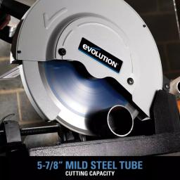 Evolution Power Tools Evolution EVOSAW380 14 in. Steel Cutting Chop Saw with 66 Tooth Carbide Tipped Blade thumbnail 12