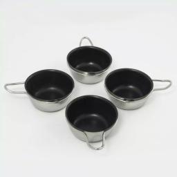 ExcelSteel 4-Cup 18/10 Stainless Steel Egg Poacher with Silicone Grip and Tempered Glass Lid thumbnail 5