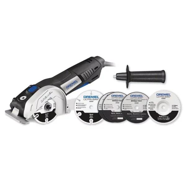 Dremel Ultra-Saw 4 in. Specialty Saw Tool Kit with 4 Blades and Storage Bag, 7.5 Amp