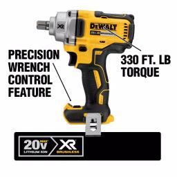 DEWALT 20V MAX XR 1/2 in. Mid-Range Brushless Cordless Impact Wrench Kit with (2) 5.0 Ah Batteries & Charger thumbnail 3