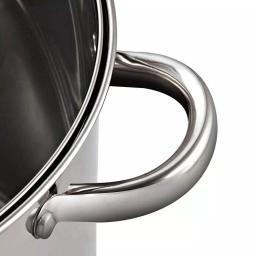 Cook N Home 16 qt. Stainless Steel Stock Pot with Tempered Glass Lid thumbnail 4