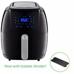 GoWISE USA 5.0 Qt. Black Electric Air Fryer with 8 Presets and Recipe Book thumbnail 2
