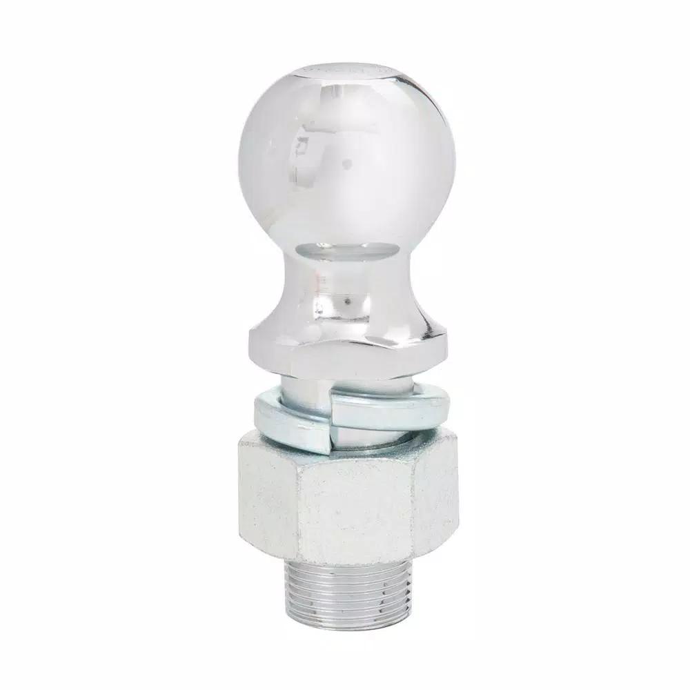 TowSmart 2 in. Chrome Hitch Ball, 10,000 lb. Capacity, 1-1/4 in. Shank Diameter
