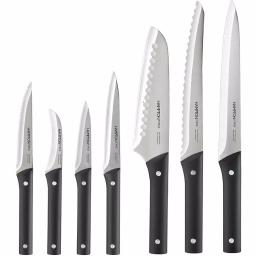 Hampton Forge 13-Piece Kitchen Knife Set with Stainless Steel Blades and Wood Block thumbnail 2