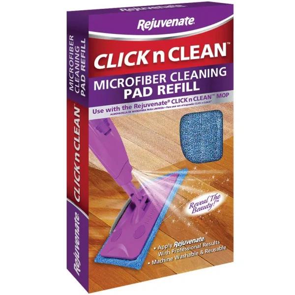 Rejuvenate Click N Clean Microfiber Cleaning Pad Refill for Multi-Surface Spray Mop