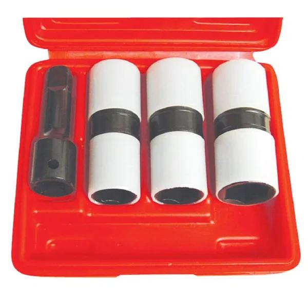 Astro Pneumatic 4-Piece Flip Impact Socket Set, 1/2 in. Drive, Thin Wall, Intermediate Depth