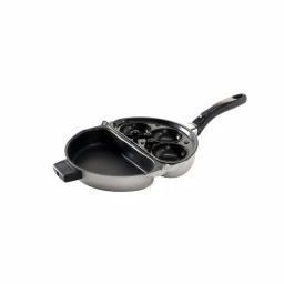 Nordic Ware Folding Steel Egg Poacher and Omelet Pan with Nonstick Insert thumbnail 1