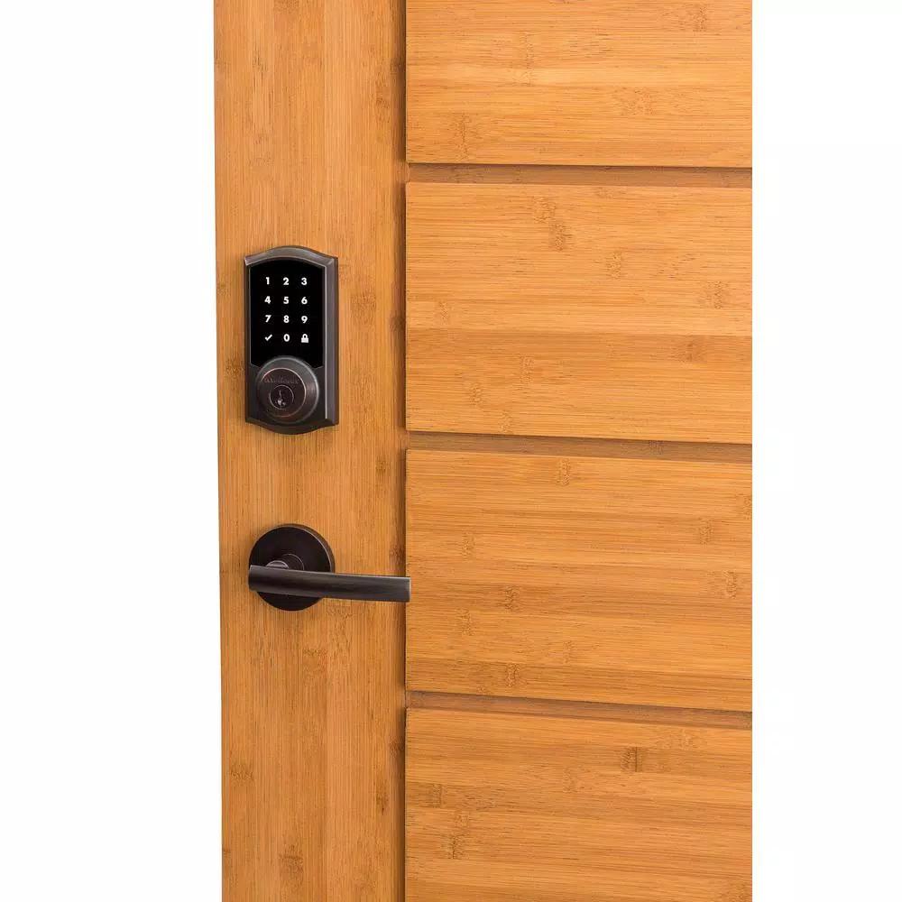 Kwikset SmartCode 916 Z-Wave Smart Deadbolt with SmartKey Security, Satin Nickel