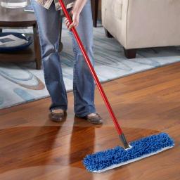 O-Cedar Dual-Action Microfiber Flip Mop with 4ft Metal Handle for Hardwood, Tile, and Linoleum thumbnail 6