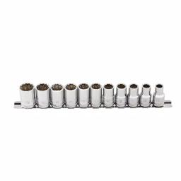 Steelman 11-Piece 1/2 in. Drive 12-Point Metric Socket Set thumbnail 2