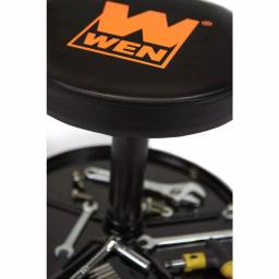 WEN 300 lb. Capacity Pneumatic Rolling Mechanic Stool with Tool Tray thumbnail 4