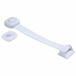 Safety 1st OutSmart Toilet Lock, Child Safety Decoy Button Design, White thumbnail 3