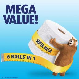 Charmin Ultra Strong 2-Ply Toilet Paper, 12 Super Mega Rolls thumbnail 9