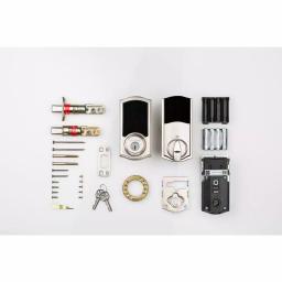 Kwikset Premis Touchscreen Smart Lock Satin Nickel Single Cylinder Deadbolt with Tustin Lever thumbnail 6