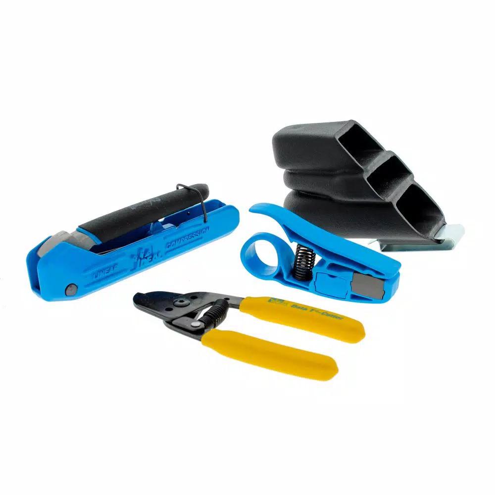 Ideal LinearX 3 Compression Coaxial Tool Kit for RG-59, RG-6, and RG-6 Quad