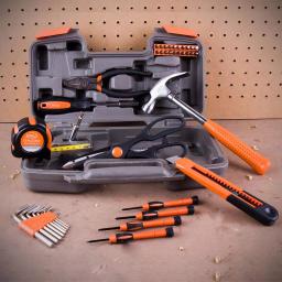 Apollo 39-Piece General Household Tool Set with Blow Molded Case - Orange thumbnail 3