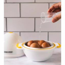 As Seen on TV Egg Pod 4-Egg Microwave Egg Cooker - Easy Peel Hard Boiled Egg Maker thumbnail 3