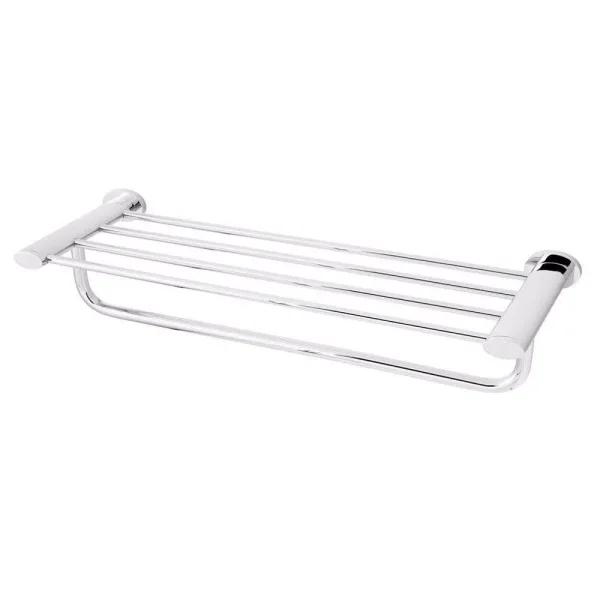 Speakman Caspian Towel Rack with Shelf and Bar, Polished Chrome