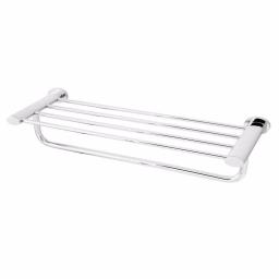 Speakman Caspian Towel Rack with Shelf and Bar, Polished Chrome thumbnail 1