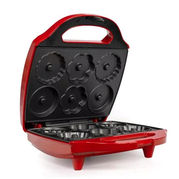 Holstein Housewares 980W Red Mini Bundt Cake Maker, Makes 6 Cakes