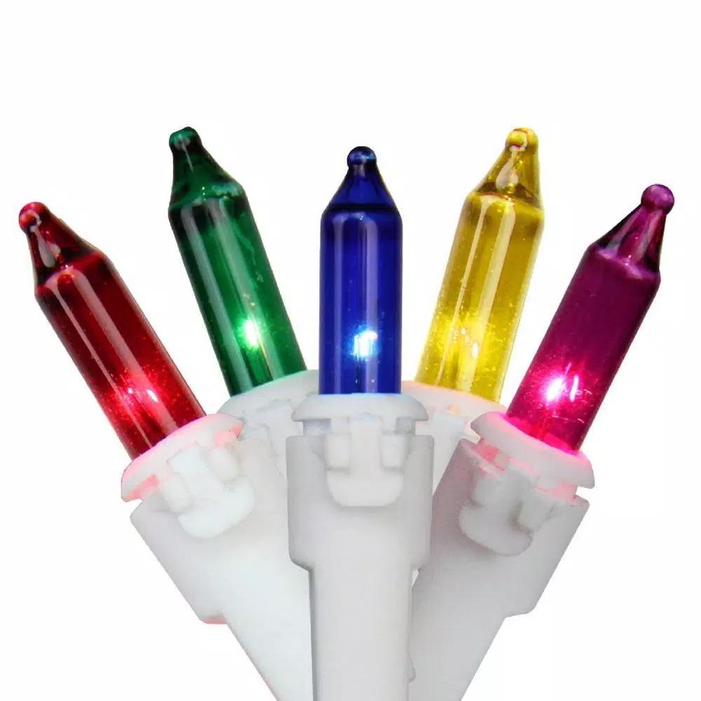 Northlight 50-Light Multi-Color Mini Window Icicle Lights with White Wire