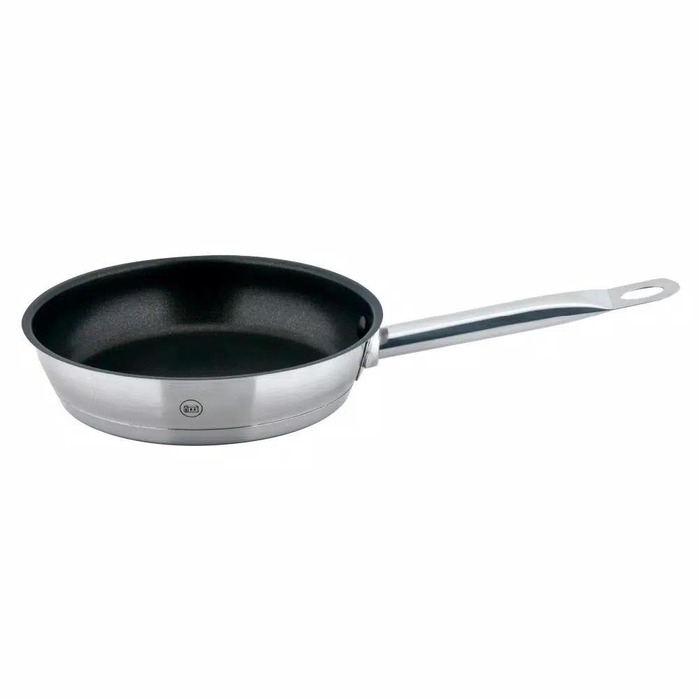1829 Carl Schmidt Sohn PRO-X 8 in. Satin Stainless Steel Nonstick Skillet, PFOA-Free, Induction Compatible