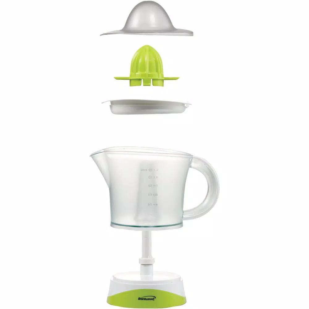 Brentwood 40 oz. Electric Citrus Juicer, Green Modern Style