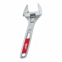 Milwaukee 8 in. Wide Jaw Adjustable Wrench, Parallel Jaw Design thumbnail 1