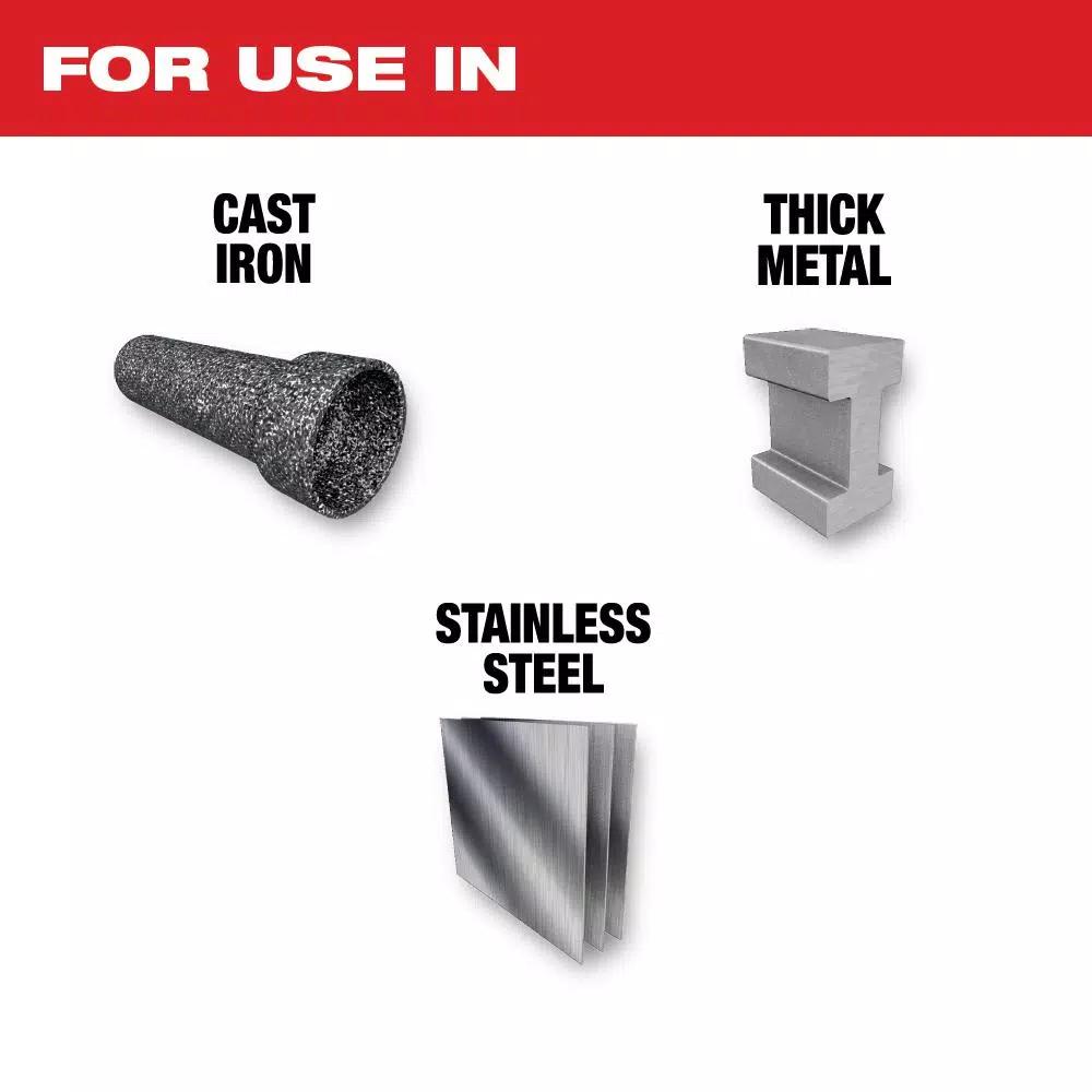 Milwaukee 12 in. Torch Nitrus Carbide 7 TPI Reciprocating Saw Blades, 5-Pack