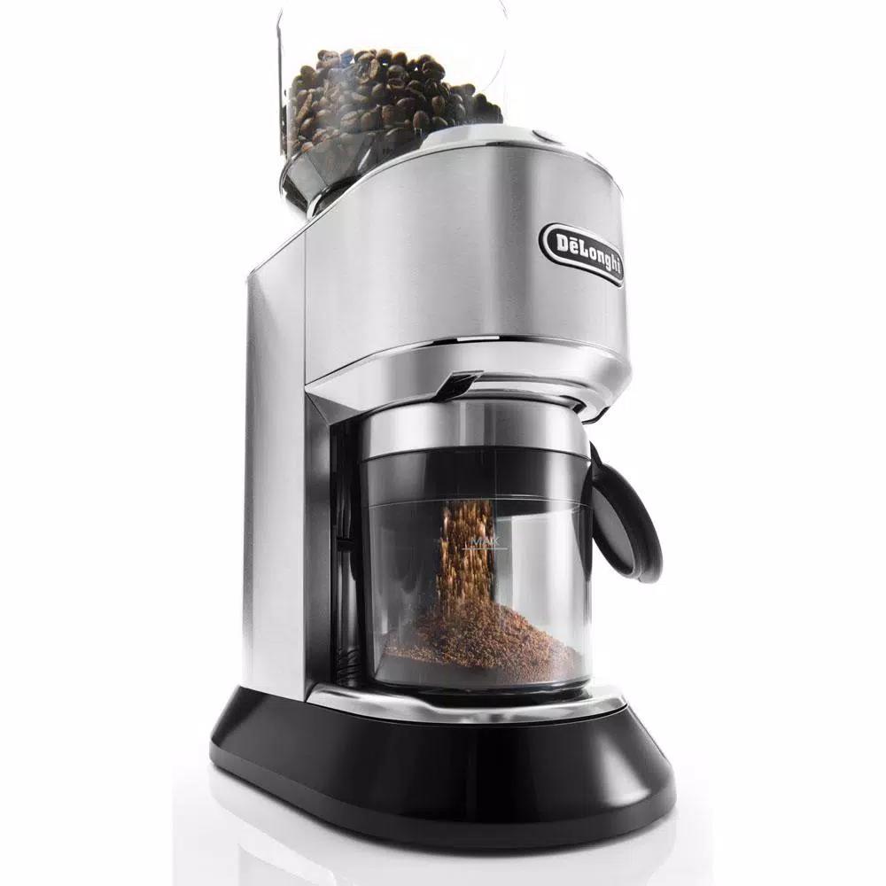 DeLonghi De'Longhi Dedica Stainless Steel Digital Conical Burr Coffee Grinder with 18 Settings