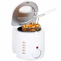Trademark Classic Cuisine 1 L Cool Touch Deep Fryer, White thumbnail 1