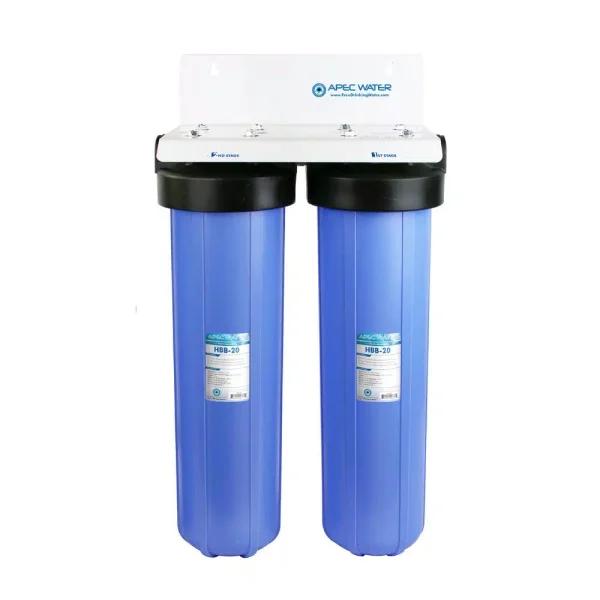 APEC Water Systems APEC Big Blue 2-Stage 20" Whole House Water Filter Housing Set FH-2BB-20