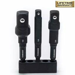 Husky 3-Piece 1/4 in. Drive Impact Socket Adapter Set thumbnail 7
