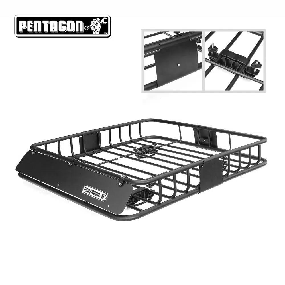 Pentagon Tool Pentagon Heavy-Duty Steel Roof Cargo Basket, 150 lb. Capacity