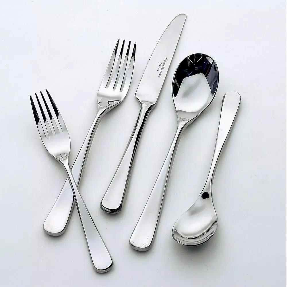 Hampton Forge Stephanie 20-Piece Satin 18/0 Stainless Steel Flatware Set, Service for 4