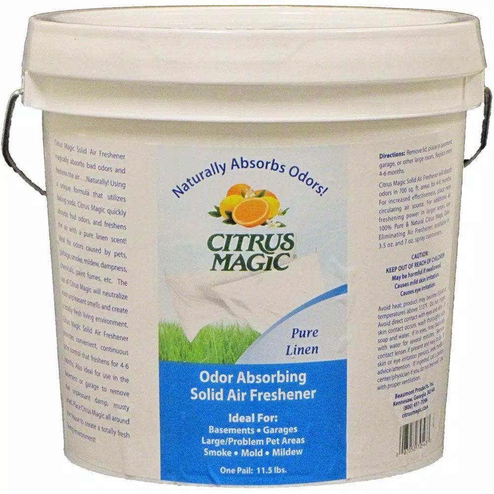 Citrus Magic Pure Linen Solid Air Freshener, 2 Gal. Odor Absorbing Formula