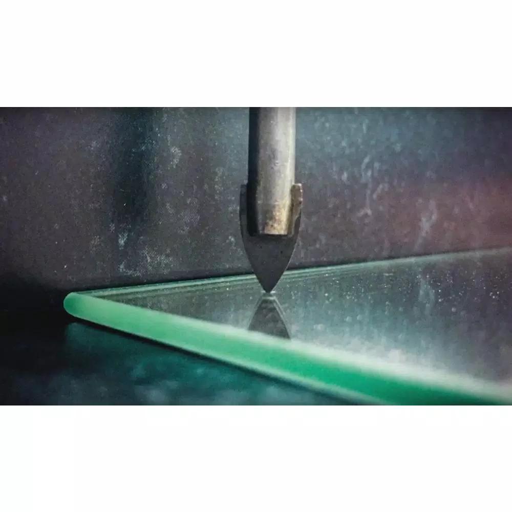 MIBRO 4-Piece Industrial Carbide Glass and Tile Drill Bit Set, 1/8 in. to 5/16 in.