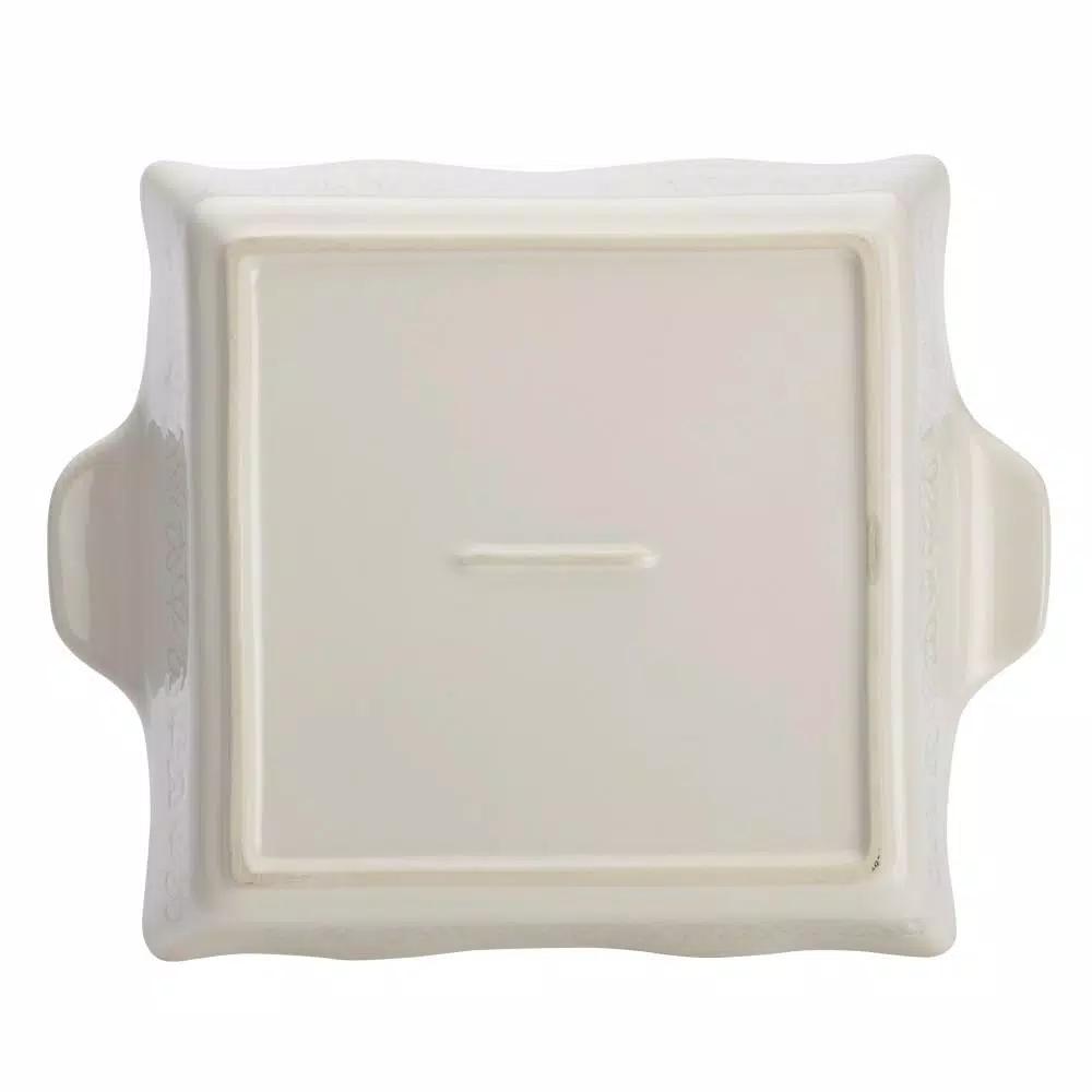 Ayesha Curry Home Collection 8 in. Square Ceramic Baker, French Vanilla