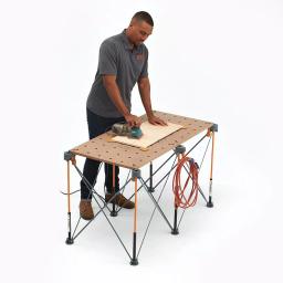 BORA Centipede 24 in. x 48 in. Heavy-Duty Workbench Top with 3/4 in. Dog Holes thumbnail 2