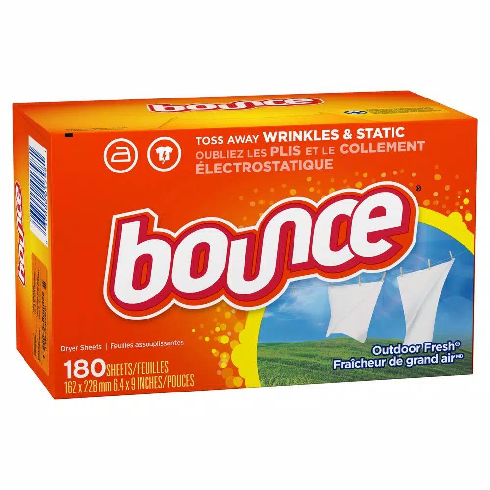 Bounce Outdoor Fresh Dryer Sheets, 180-Count (2-Pack, 360 Sheets Total)