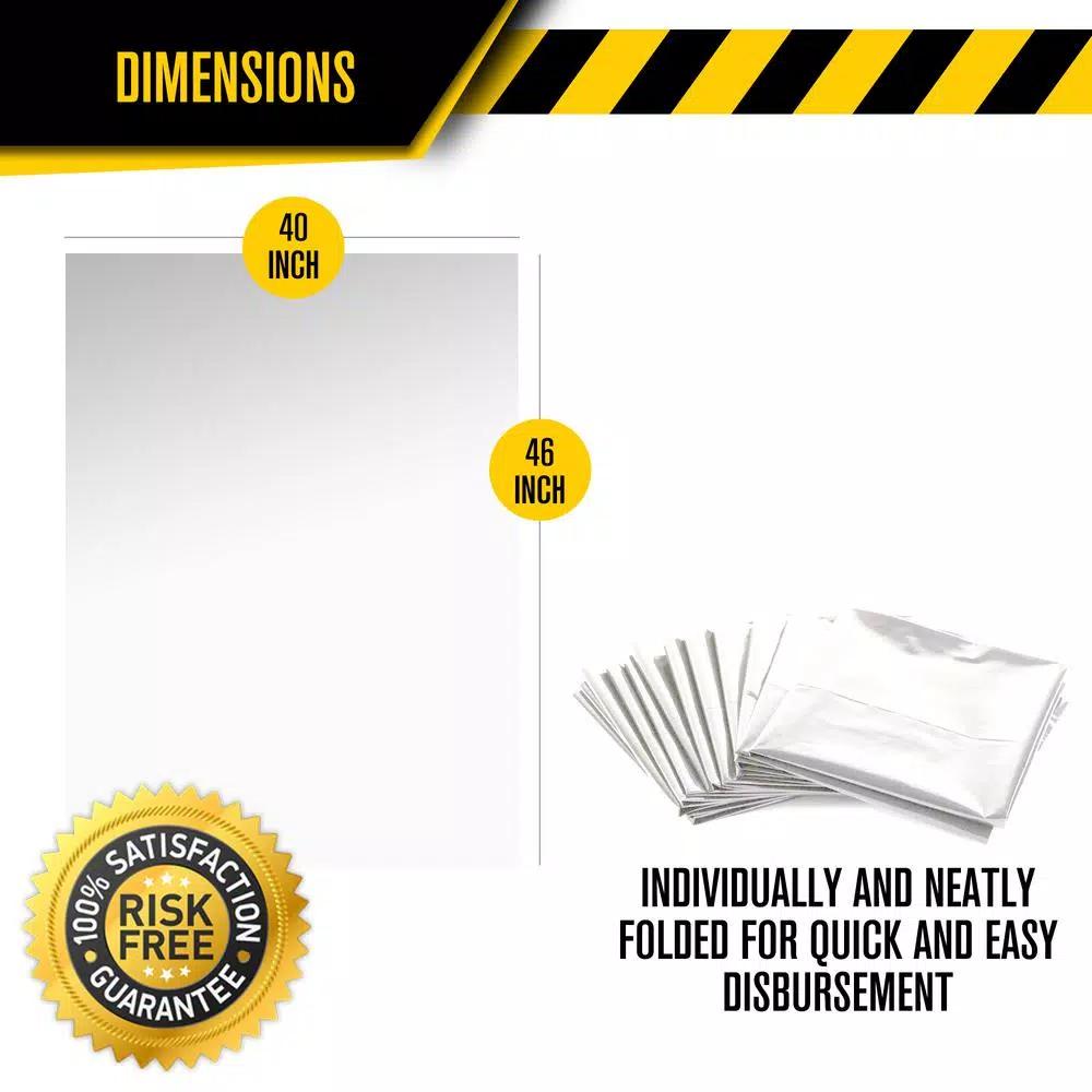 Ultrasac 45-Gallon Clear Heavy Duty Recycling Bags, 1.1 Mil Thick, 100-Count