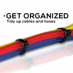 TR Industrial 12 in. UV Resistant Nylon Cable Ties, Black (500-Pack) thumbnail 3