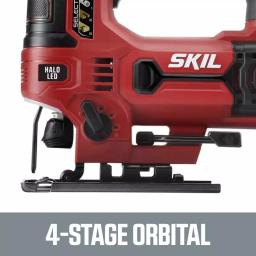 SKIL 6 Amp Corded Electric Orbital Jigsaw with Halo Light and Tool-Free Blade Change thumbnail 3