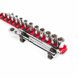 TEKTON 1/4 in. Drive Side Mount Ratchet and Extension Holder Set, 2-Piece thumbnail 2
