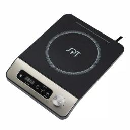 SPT 1650W 8 in. Single Burner Induction Cooktop with 3.5L Stainless Steel Pot and Glass Lid thumbnail 2