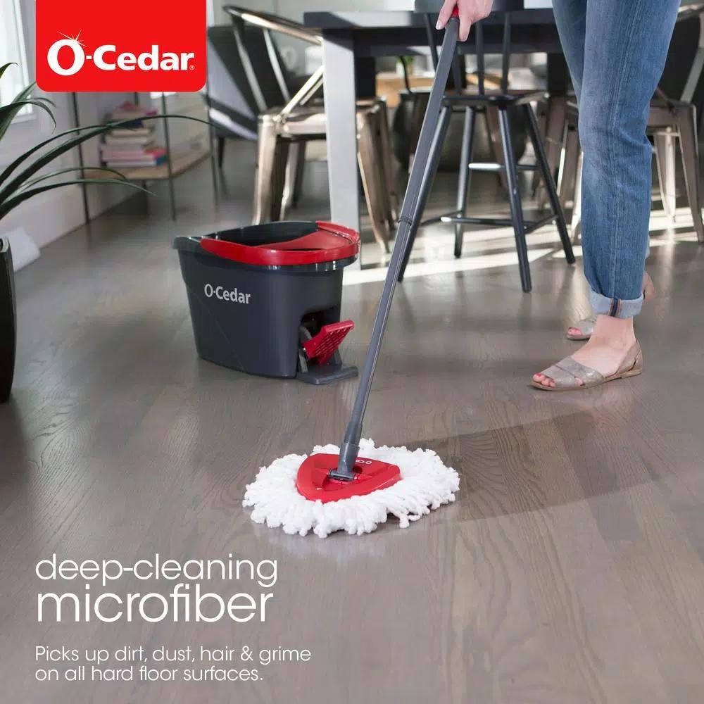 O-Cedar EasyWring Microfiber Spin Mop and Bucket System